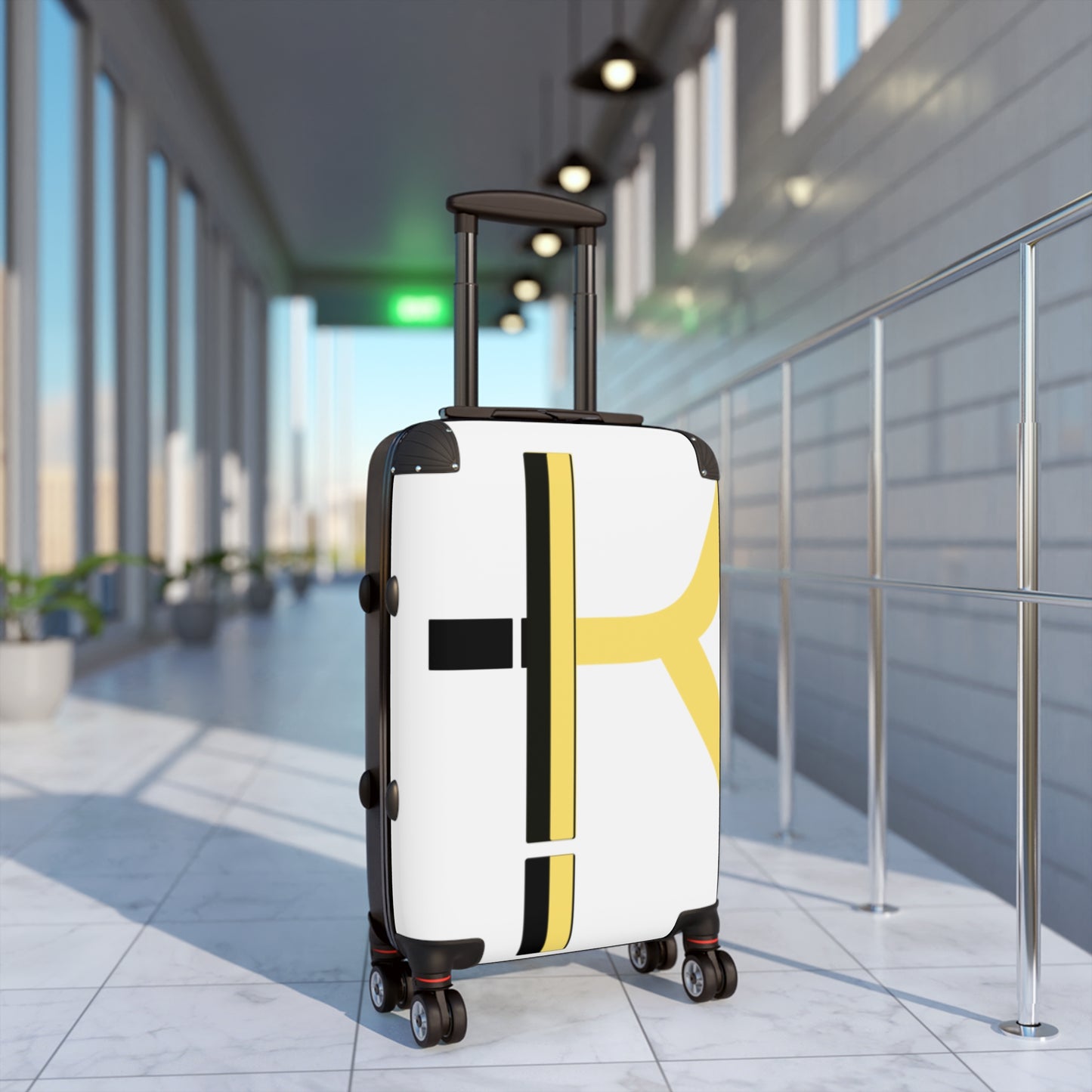 Modern Monogram Suitcase for Stylish Travelers