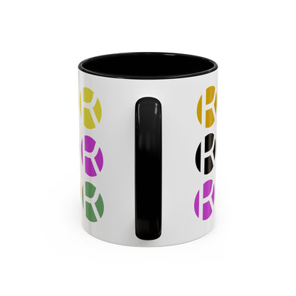 Colorful Accent Coffee Mug - Fun Design for Art Lovers & Coffee Enthusiasts