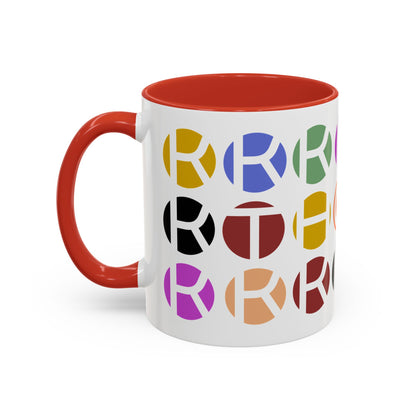 Colorful Accent Coffee Mug - Fun Design for Art Lovers & Coffee Enthusiasts