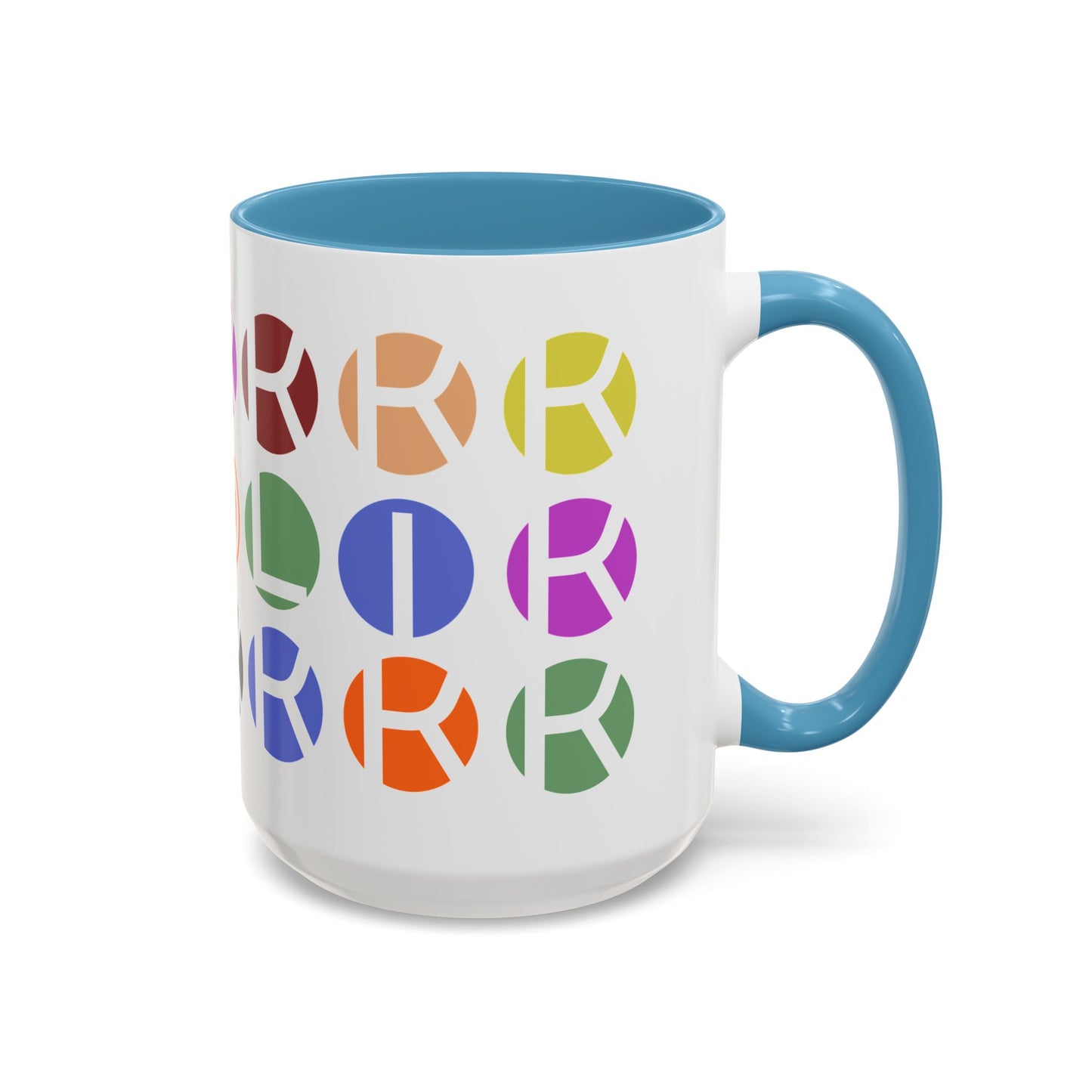 Colorful Accent Coffee Mug - Fun Design for Art Lovers & Coffee Enthusiasts