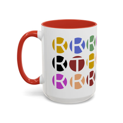 Colorful Accent Coffee Mug - Fun Design for Art Lovers & Coffee Enthusiasts