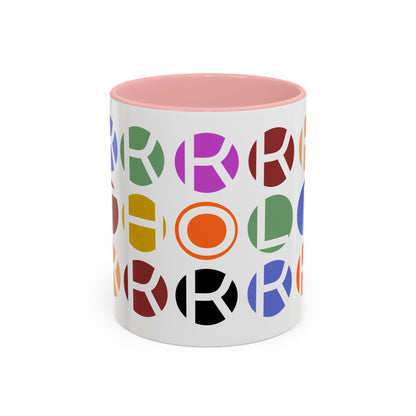 Colorful Accent Coffee Mug - Fun Design for Art Lovers & Coffee Enthusiasts