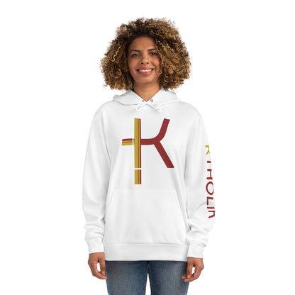 Stylish White Fashion Hoodie with Graphic Print