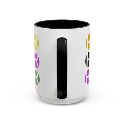 Colorful Accent Coffee Mug - Fun Design for Art Lovers & Coffee Enthusiasts