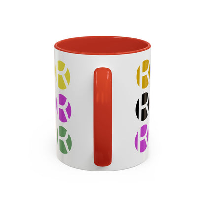 Colorful Accent Coffee Mug - Fun Design for Art Lovers & Coffee Enthusiasts