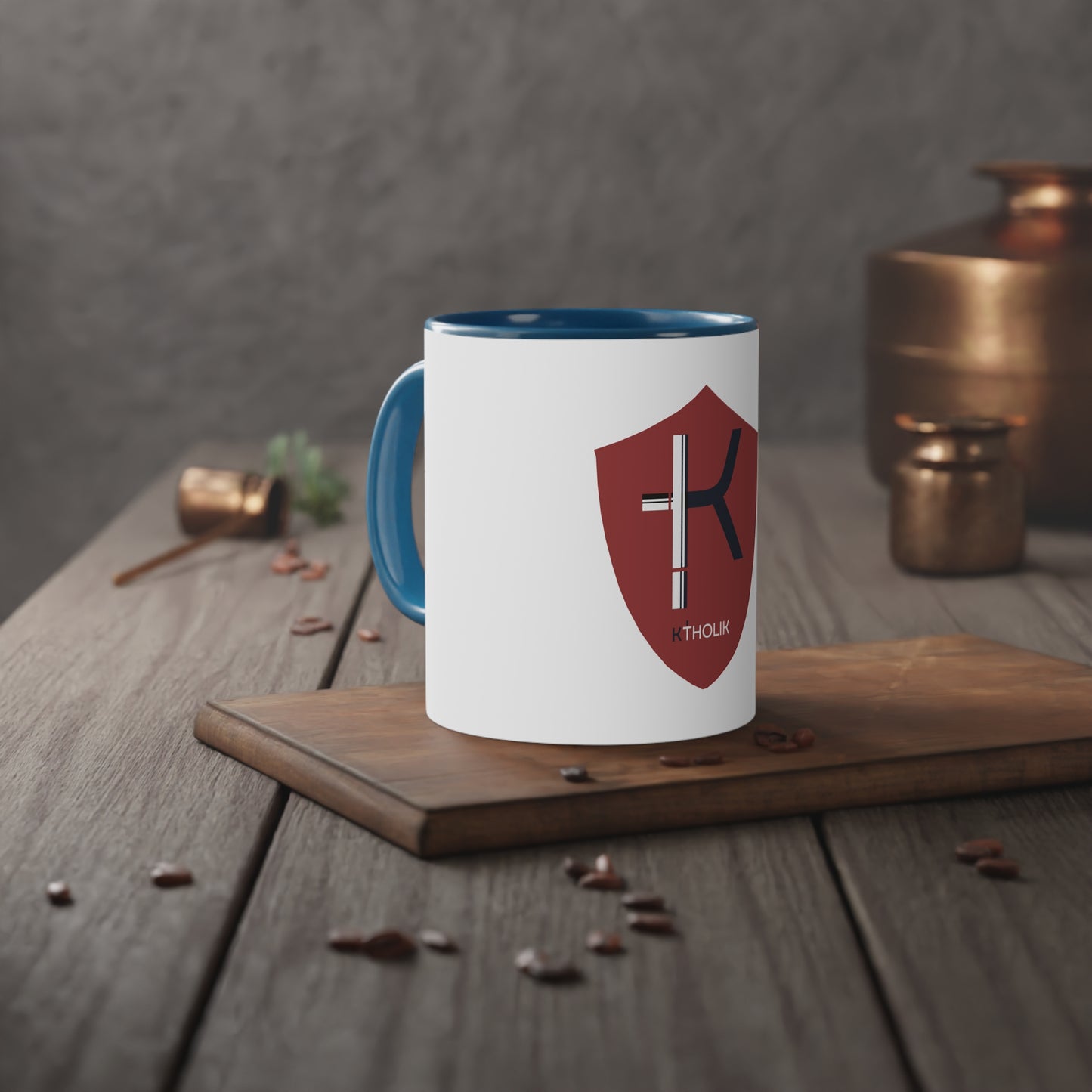 White Accent Mug, 11oz