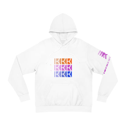 3KKK Stylish White Fashion Hoodie with Graphic Print