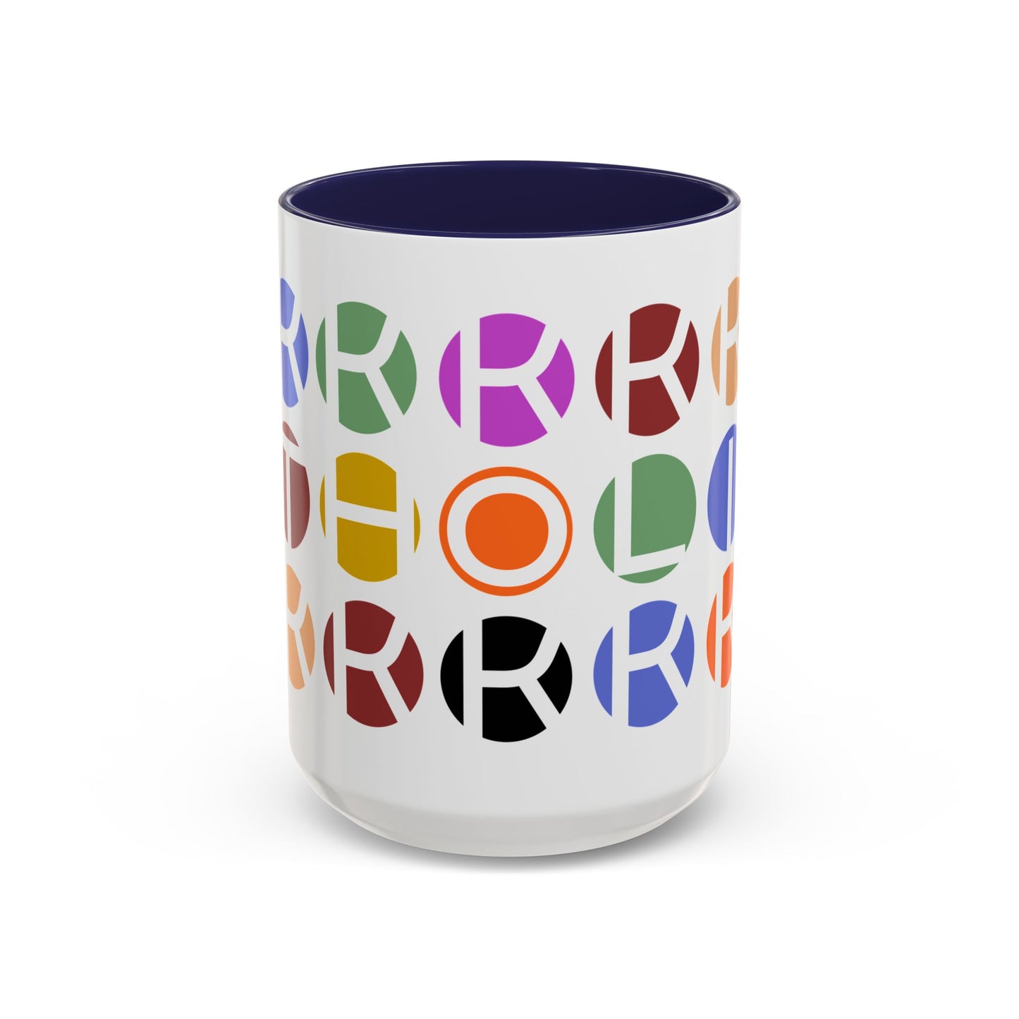 Colorful Accent Coffee Mug - Fun Design for Art Lovers & Coffee Enthusiasts