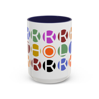 Colorful Accent Coffee Mug - Fun Design for Art Lovers & Coffee Enthusiasts