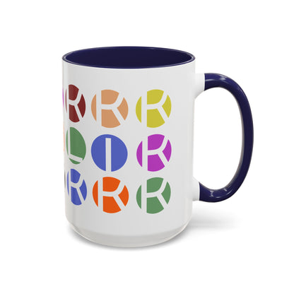 Colorful Accent Coffee Mug - Fun Design for Art Lovers & Coffee Enthusiasts