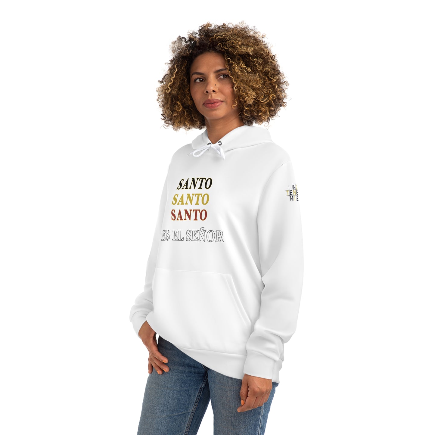 3SANTO  Stylish White Fashion Hoodie with Graphic Print