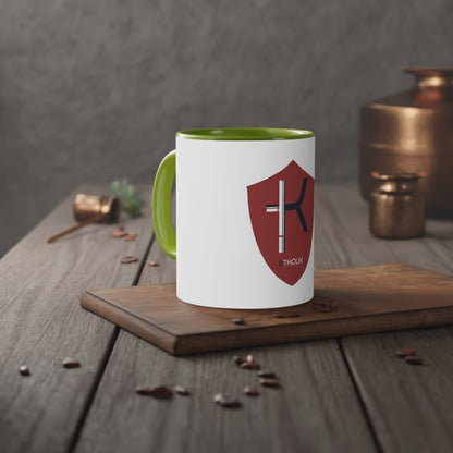 White Accent Mug, 11oz