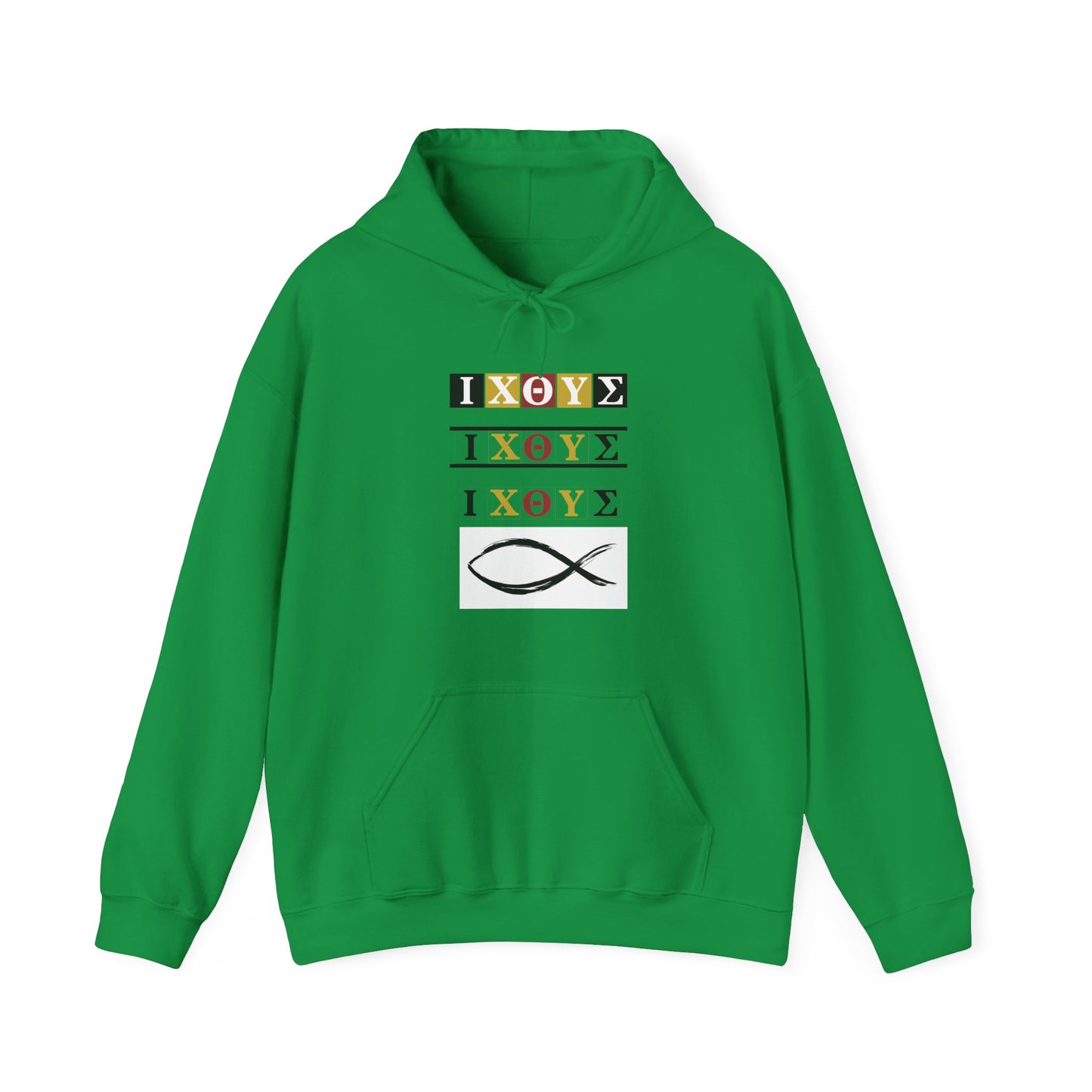 3 IXO DBA KTHOLIK LETT  Graphic Unisex Heavy Blend™ Hooded Sweatshirt - Casual Cozy Apparel