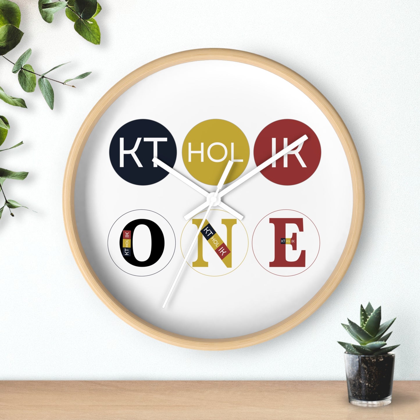 3ONE 2 K COLORS Wall Clock