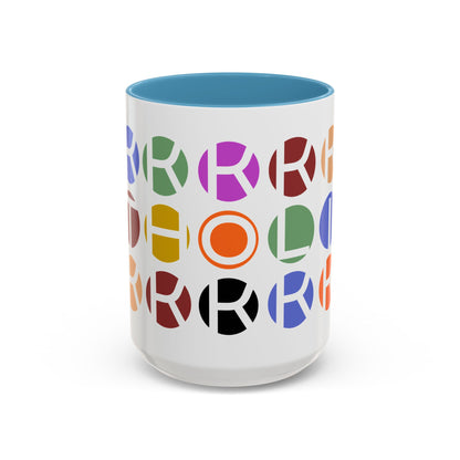 Colorful Accent Coffee Mug - Fun Design for Art Lovers & Coffee Enthusiasts