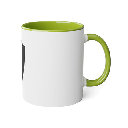 White Accent Mug, 11oz