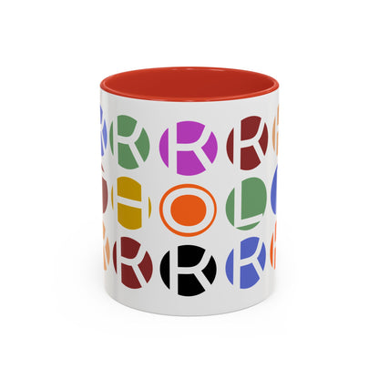 Colorful Accent Coffee Mug - Fun Design for Art Lovers & Coffee Enthusiasts