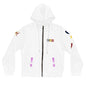 3kr Women's Full-Zip Hoodie with Colorful Shield Emblems - Stylish & Functional Layer for Everyday Wear