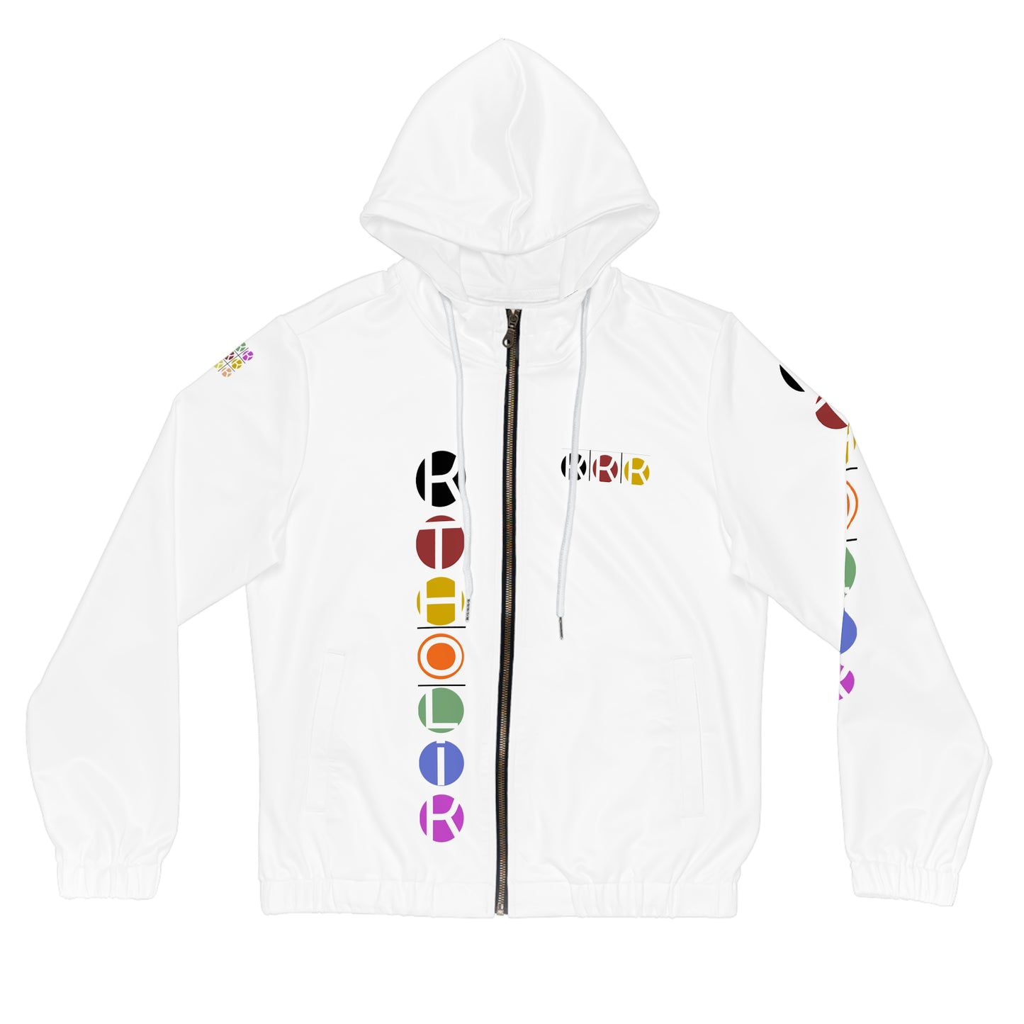 VERTICAL  Women's Full-Zip Hoodie with Colorful Shield Emblems - Stylish & Functional Layer for Everyday Wear