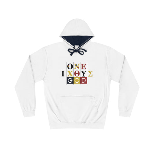 IXO4 Unisex Varsity Hoodie with Shield Design - Stylish Comfort for Sports and Casual Wear