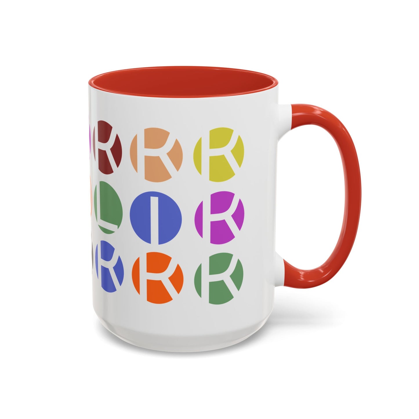 Colorful Accent Coffee Mug - Fun Design for Art Lovers & Coffee Enthusiasts