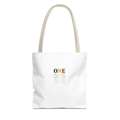 ONE Inspirational Tote Bag - 'Don't Be Afraid' & 'ONE' Design