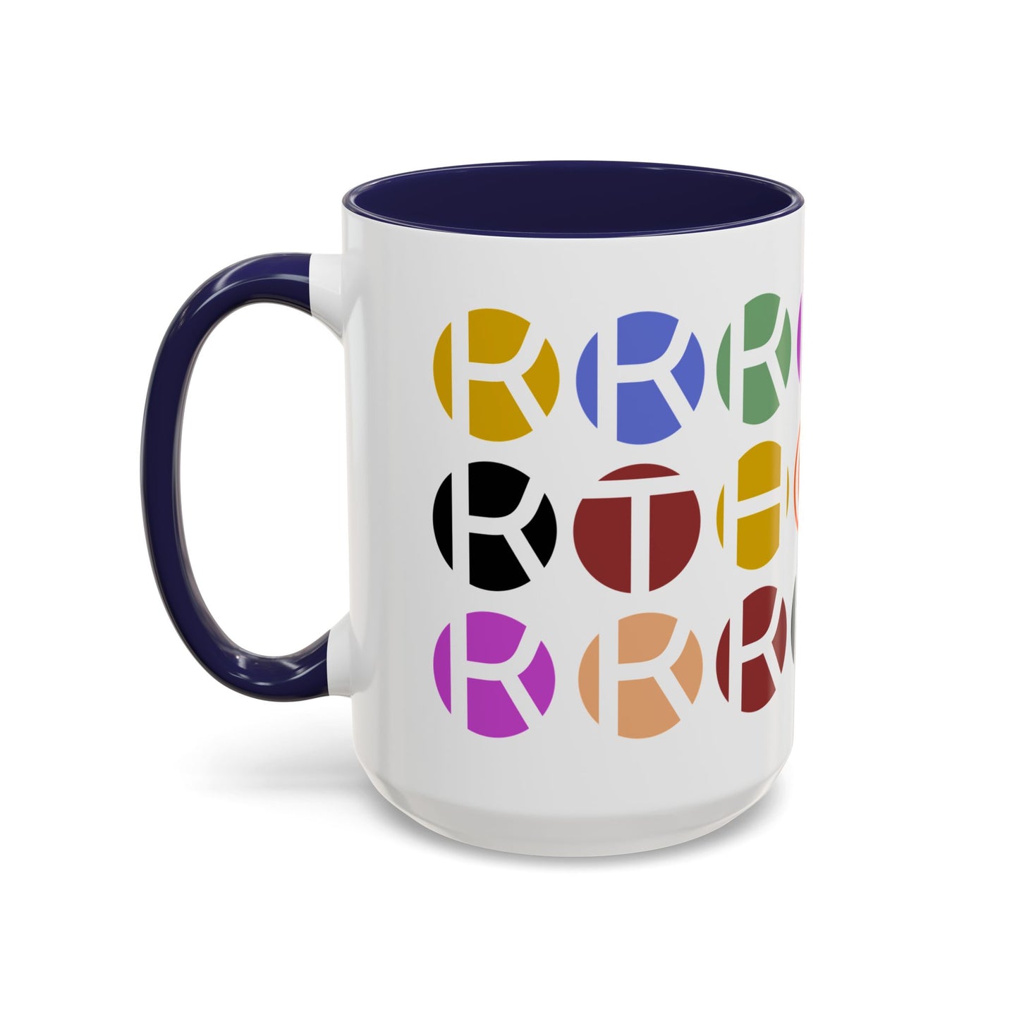 Colorful Accent Coffee Mug - Fun Design for Art Lovers & Coffee Enthusiasts