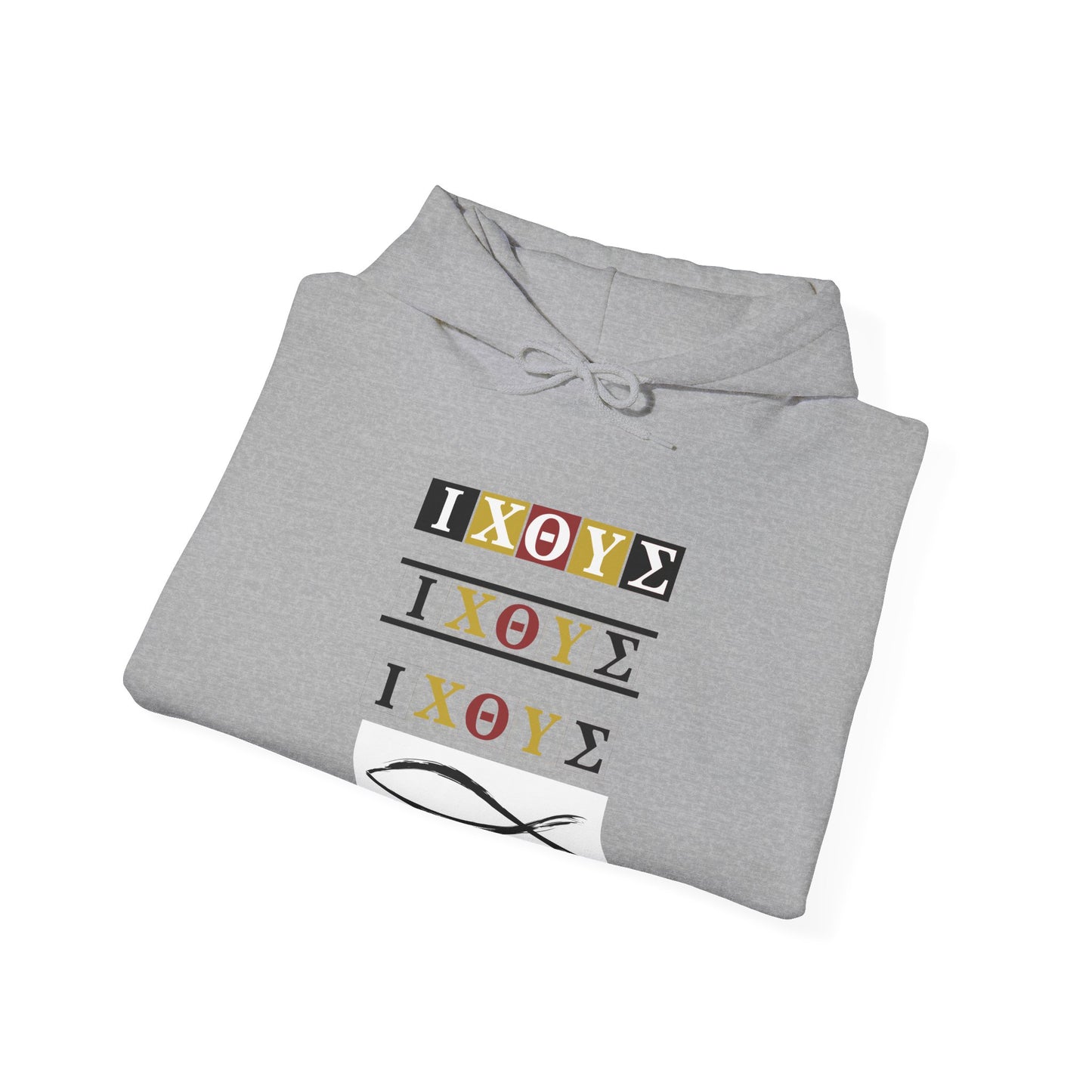 3 IXO DBA KTHOLIK LETT  Graphic Unisex Heavy Blend™ Hooded Sweatshirt - Casual Cozy Apparel