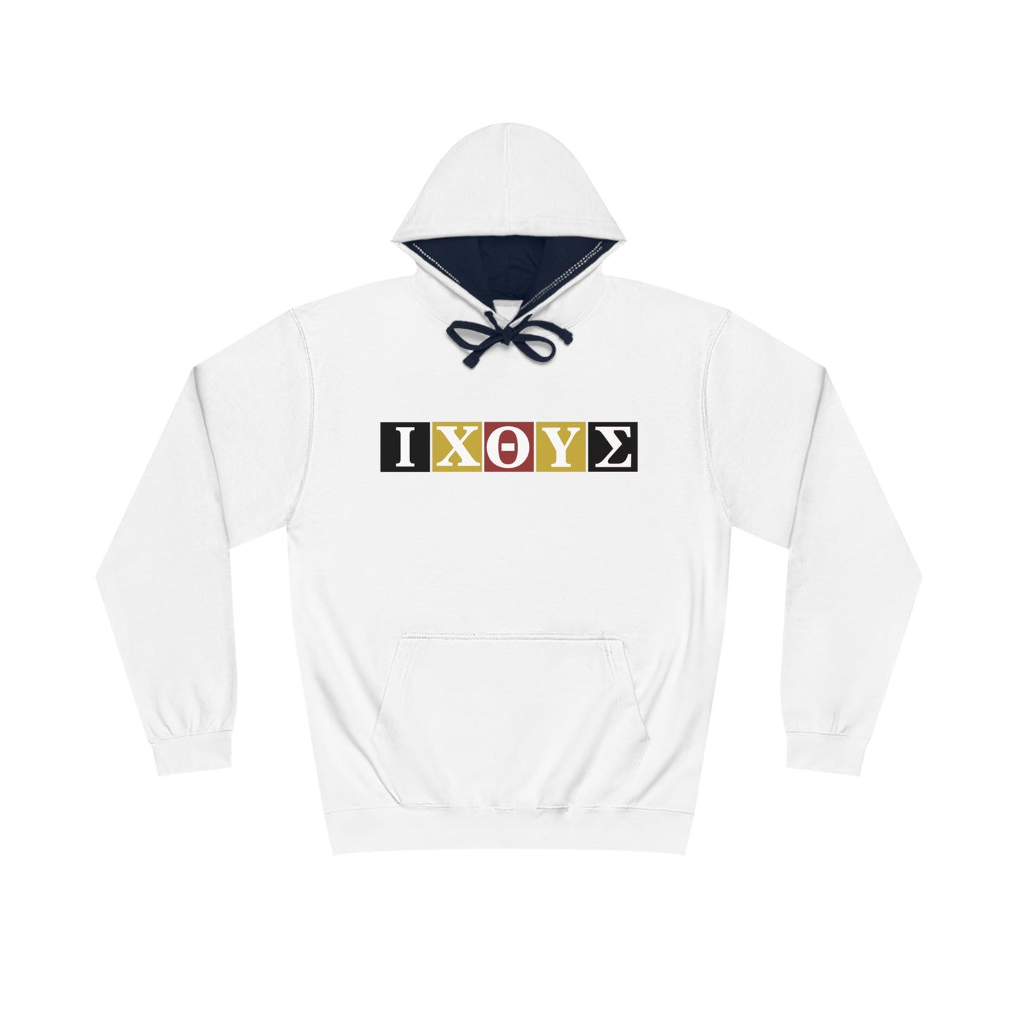 IXO4 Unisex Varsity Hoodie with Shield Design - Stylish Comfort for Sports and Casual Wear