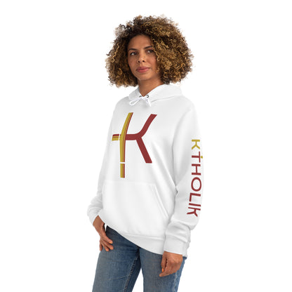 Stylish White Fashion Hoodie with Graphic Print