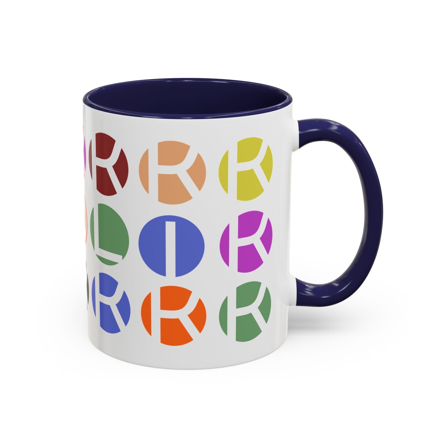 Colorful Accent Coffee Mug - Fun Design for Art Lovers & Coffee Enthusiasts