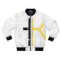 Stylish Men's Bomber Jacket with Modern Art Design - Perfect for Casual Wear