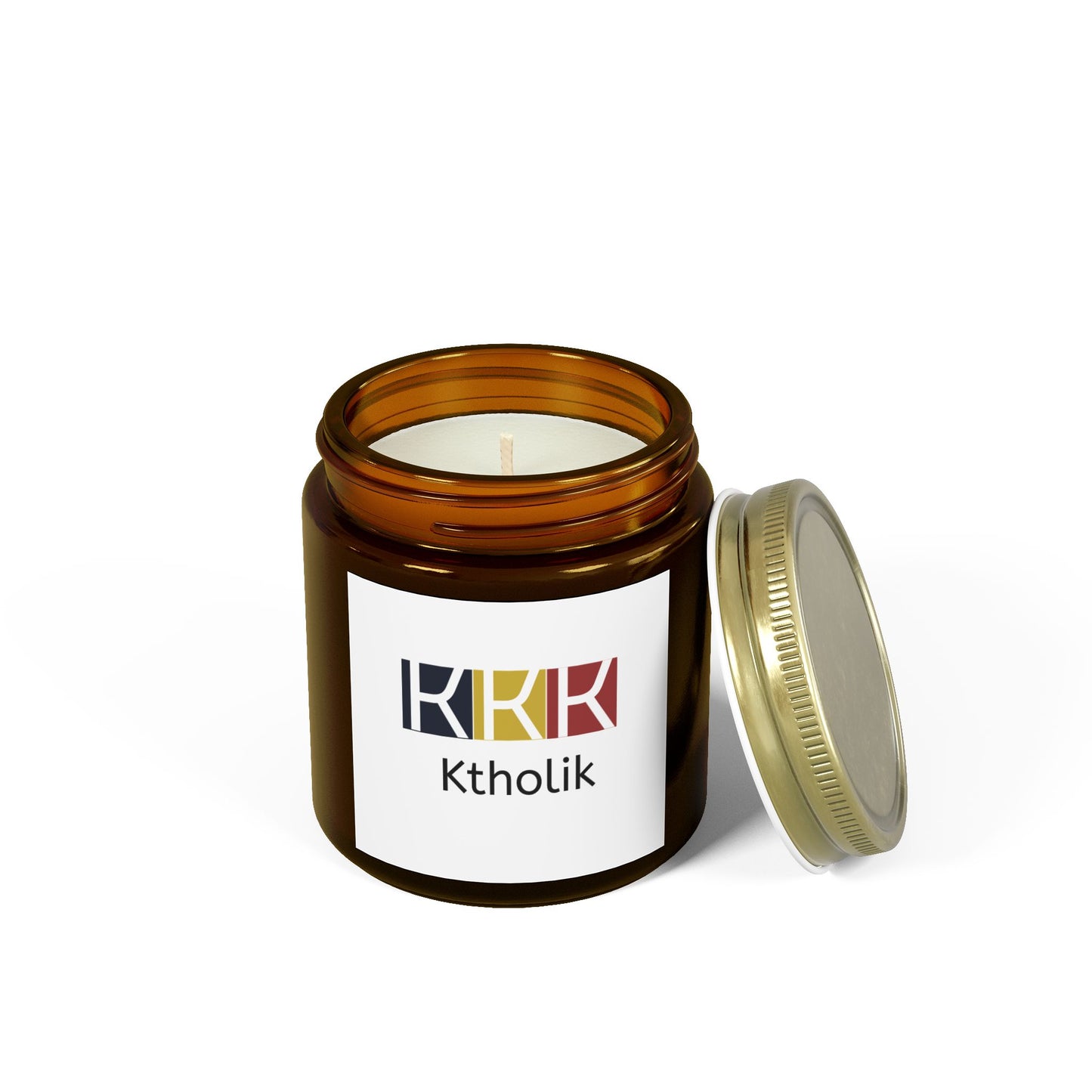 Ktholik Scented Candle - Coconut Apricot Wax (4oz & 9oz) - Relaxing Home Fragrance