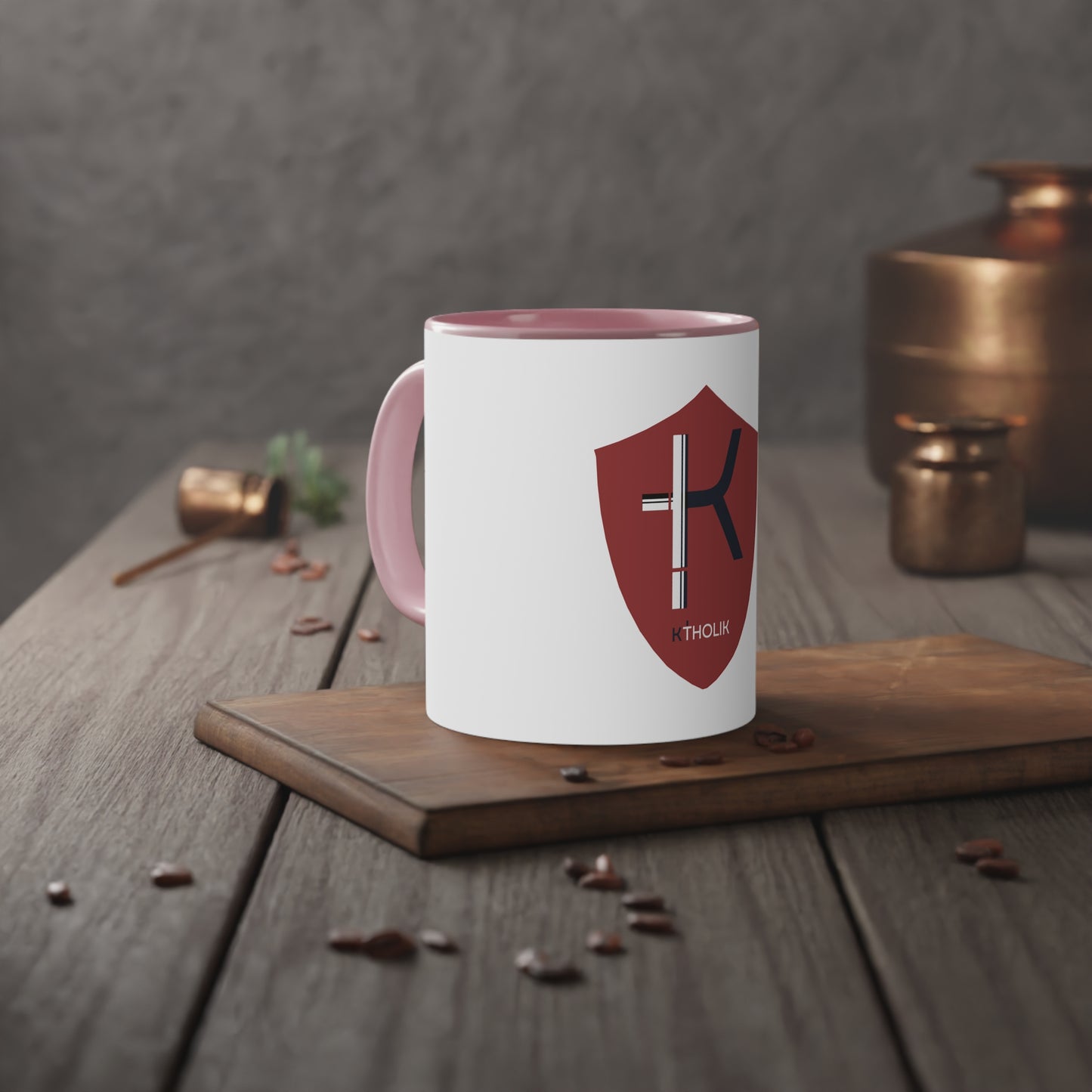 White Accent Mug, 11oz