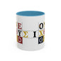 Colorful Accent Coffee Mug - Fun Design for Art Lovers & Coffee Enthusiasts