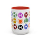 Colorful Accent Coffee Mug - Fun Design for Art Lovers & Coffee Enthusiasts