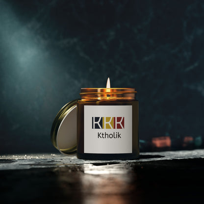 Ktholik Scented Candle - Coconut Apricot Wax (4oz & 9oz) - Relaxing Home Fragrance