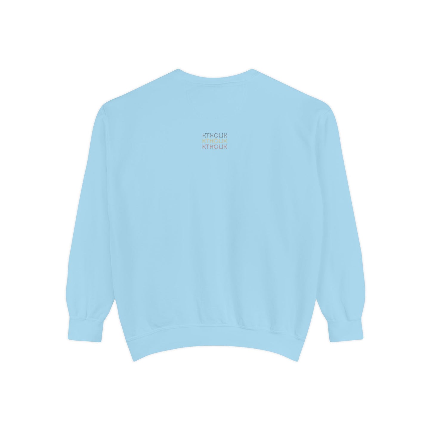 Unisex Garment-Dyed Sweatshirt - Stylish Shield Design