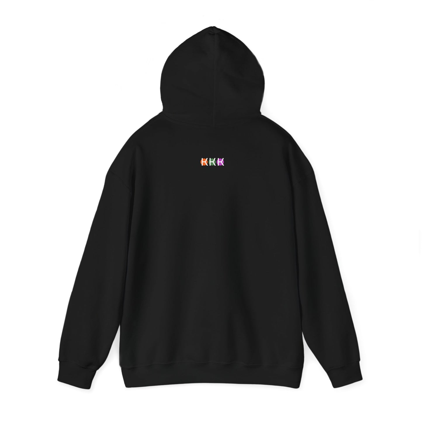 ONE 3 IXO DBA KTHOLIK LETT  Graphic Unisex Heavy Blend™ Hooded Sweatshirt - Casual Cozy Apparel