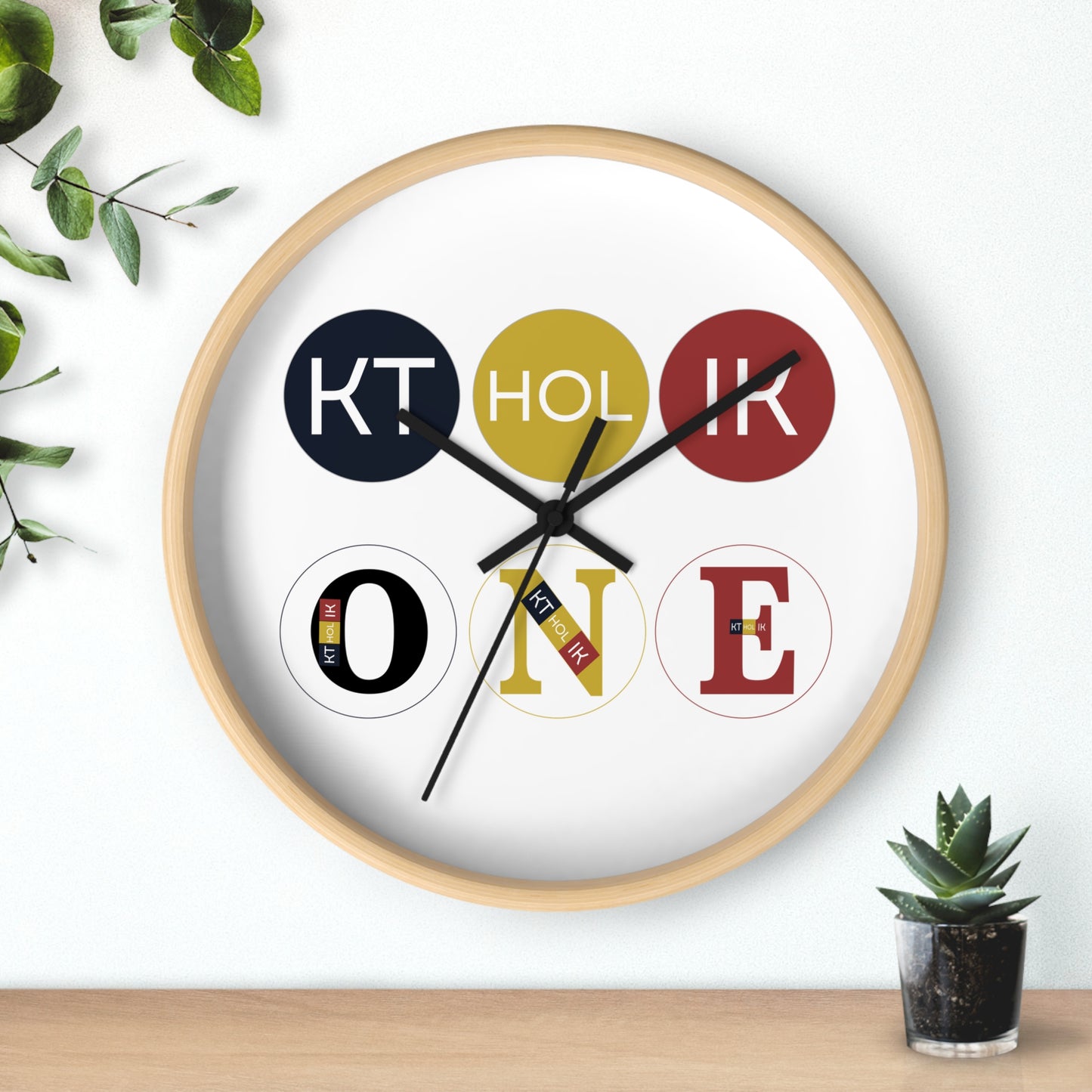 3ONE 2 K COLORS Wall Clock