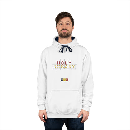 ROSARY BlueKKK Unisex Varsity Hoodie with Shield Design - Stylish Comfort for Sports and Casual Wear