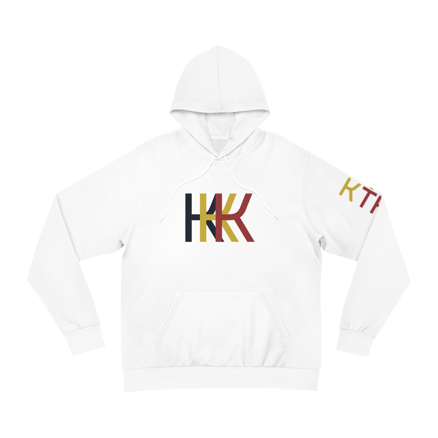 KKK Stylish White Fashion Hoodie with Graphic Print