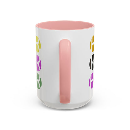 Colorful Accent Coffee Mug - Fun Design for Art Lovers & Coffee Enthusiasts