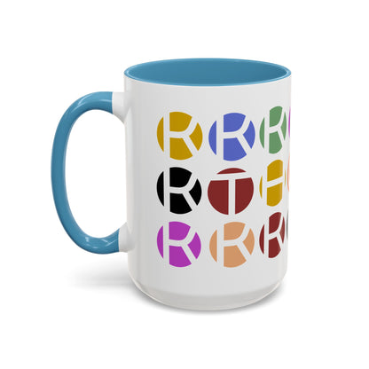 Colorful Accent Coffee Mug - Fun Design for Art Lovers & Coffee Enthusiasts