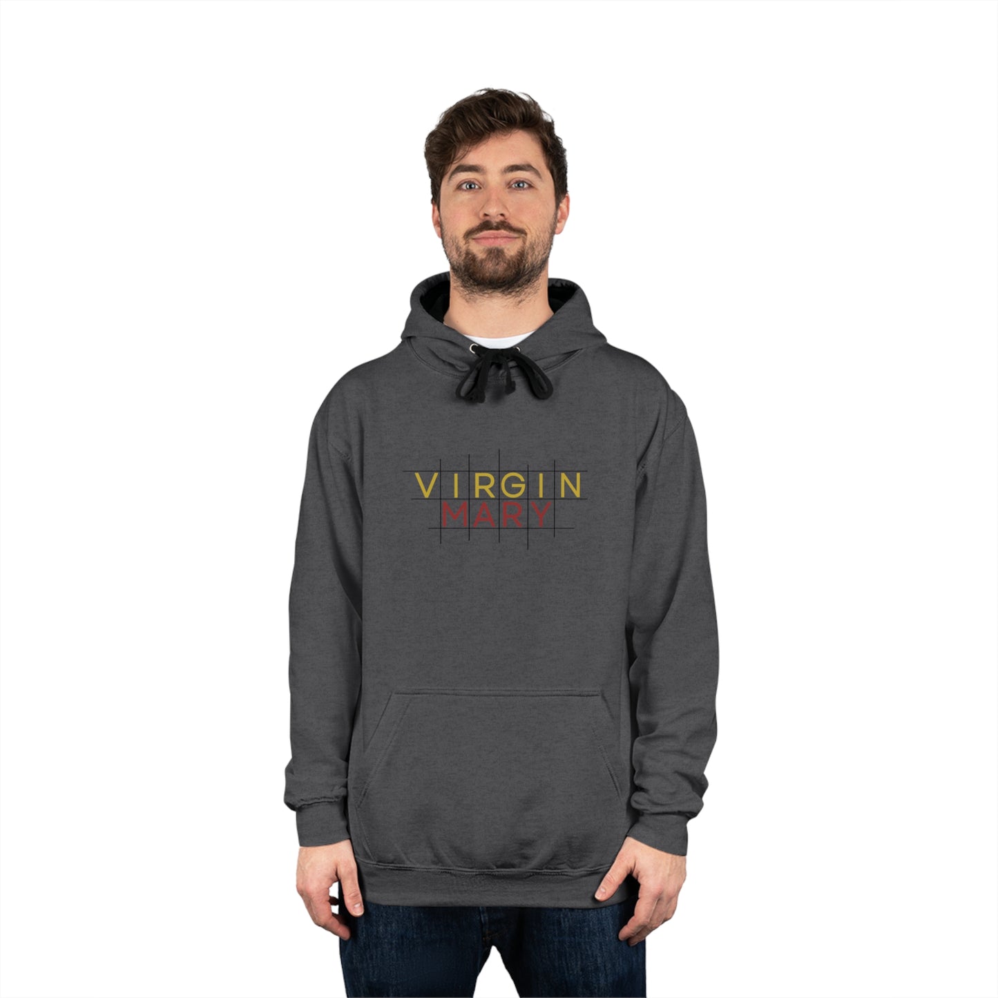 VMary Unisex Varsity Hoodie with Shield Design - Stylish Comfort for Sports and Casual Wear