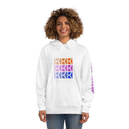 3KKK Stylish White Fashion Hoodie with Graphic Print