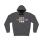 K NAME SPHERES BlueKKK Unisex Varsity Hoodie with Shield Design - Stylish Comfort for Sports and Casual Wear