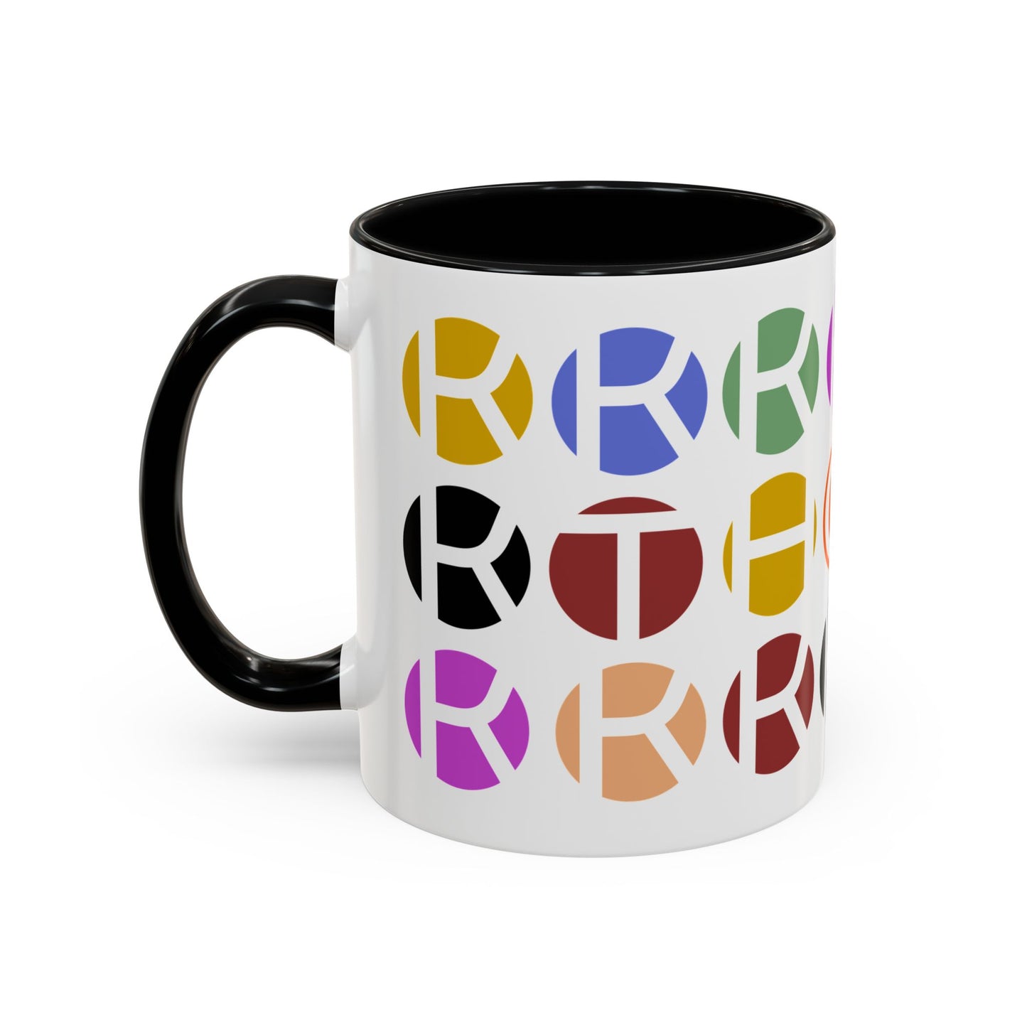 Colorful Accent Coffee Mug - Fun Design for Art Lovers & Coffee Enthusiasts