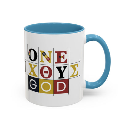 Colorful Accent Coffee Mug - Fun Design for Art Lovers & Coffee Enthusiasts