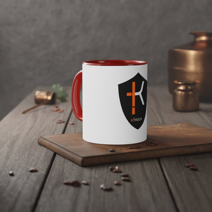 White Accent Mug, 11oz